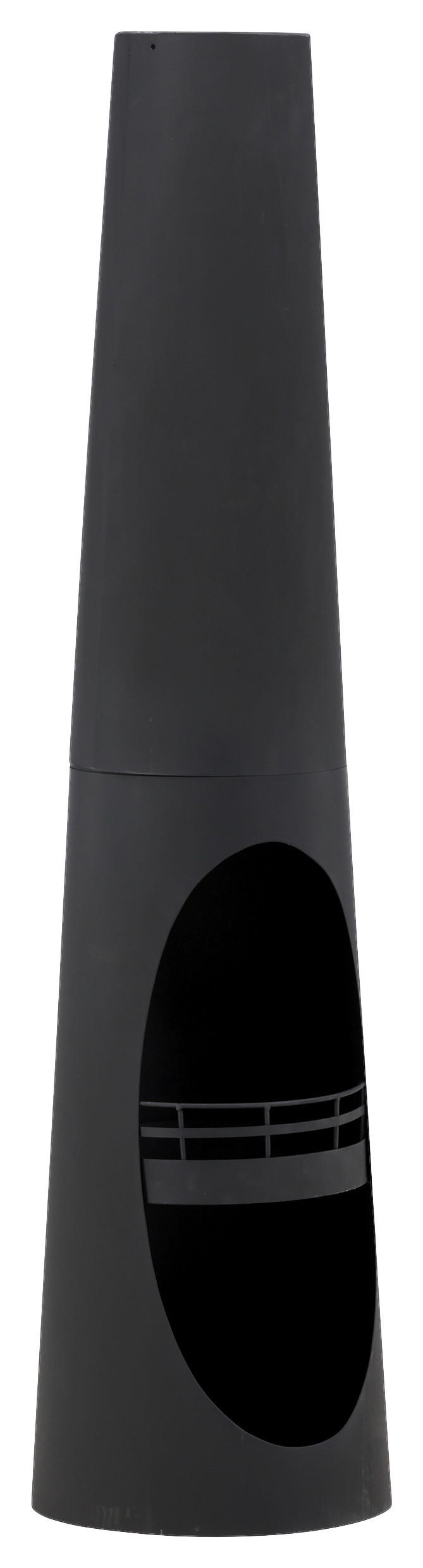 Gardenson Feuerstelle Schwarz 33x135x33 cm