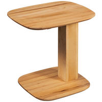 BEISTELLTISCH 50/40/48-67 cm Buche Hartholz Buchefarben rechteckig  - Buchefarben, Design, Holz (50/40/48-67cm) - Linea Natura