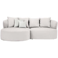 ECKSOFA in Bouclé Hellrosa  166/235 cm  - Sandfarben/Hellrosa, MODERN, Kunststoff/Textil (166/235cm) - Hom`in