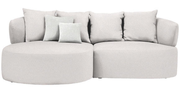 ECKSOFA  in Bouclé Hellrosa  166/235 cm  - Sandfarben/Hellrosa, MODERN, Kunststoff/Textil (166/235cm) - Hom`in