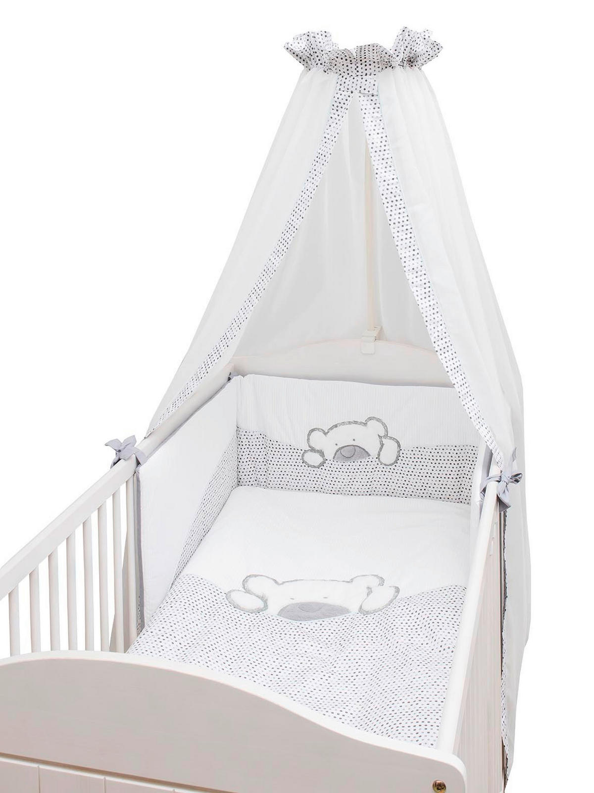 GITTERBETTSET Big Willi  - Creme/Weiß, Basics, Textil (100/135cm) - Bebe's Collection