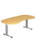 SCHREIBTISCH - Silberfarben/Buchefarben, KONVENTIONELL, Holzwerkstoff/Metall (100/200cm) SCHREIBTISCH - Silberfarben/Buchefarben, KONVENTIONELL, Holzwerkstoff/Metall (100/200cm)