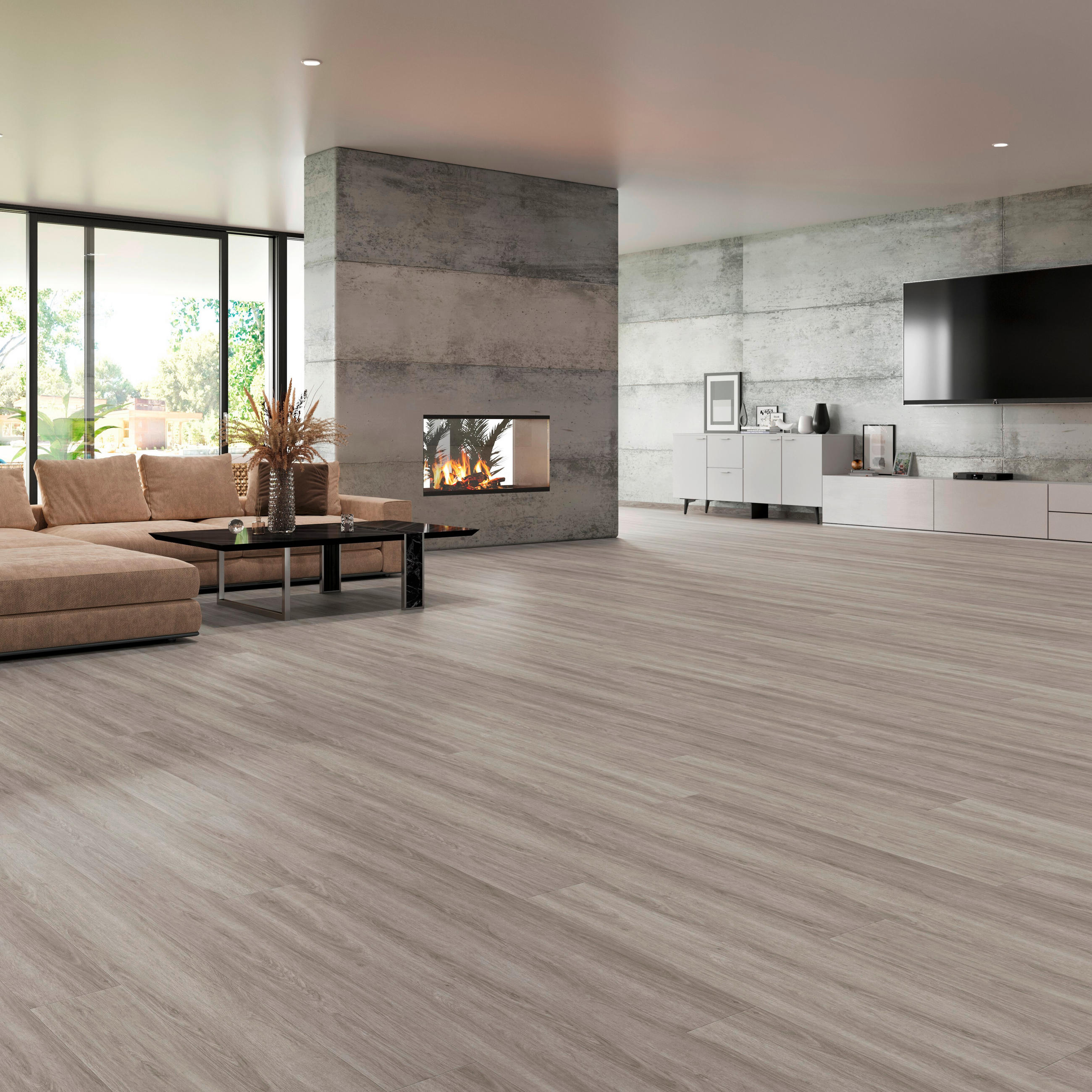 VINYLBODEN Grando Eiche Rock 100004601  per  m² - Design, Holz (220/21,6/1cm) - Tilo