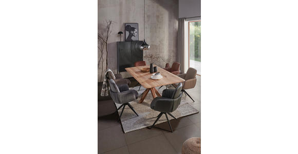 ESSTISCH in Holz 200/100/75 cm  - Eichefarben, Natur, Holz (200/100/75cm) - Linea Natura