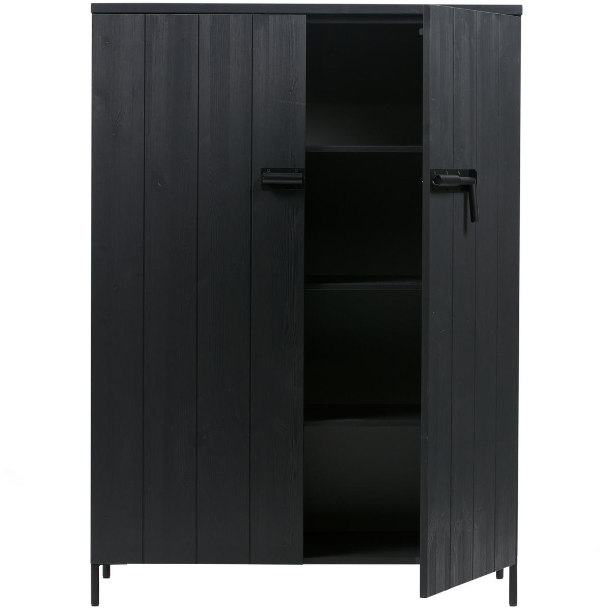 HIGHBOARD Bruut 100/140,5/41,5 cm  - Schwarz, Design, Holz/Metall (100/140,5/41,5cm) - Livetastic
