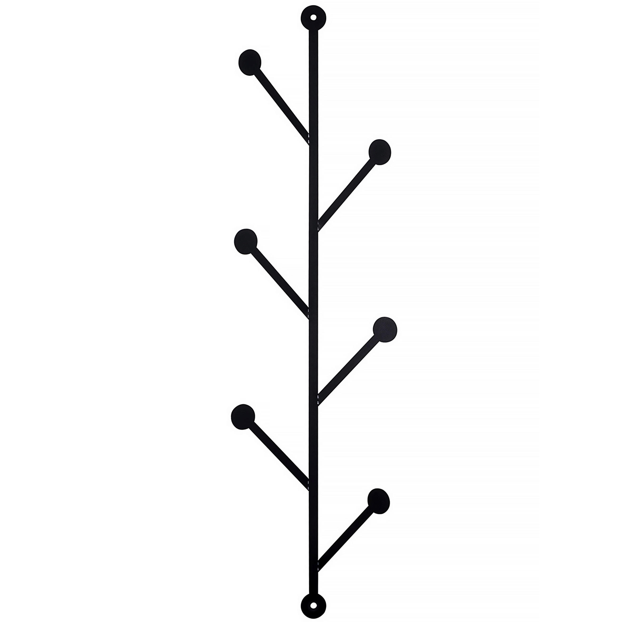 WANDGARDEROBE - Schwarz, Basics, Metall (25/94cm)