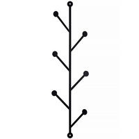 WANDGARDEROBE - Schwarz, Basics, Metall (25/94cm)
