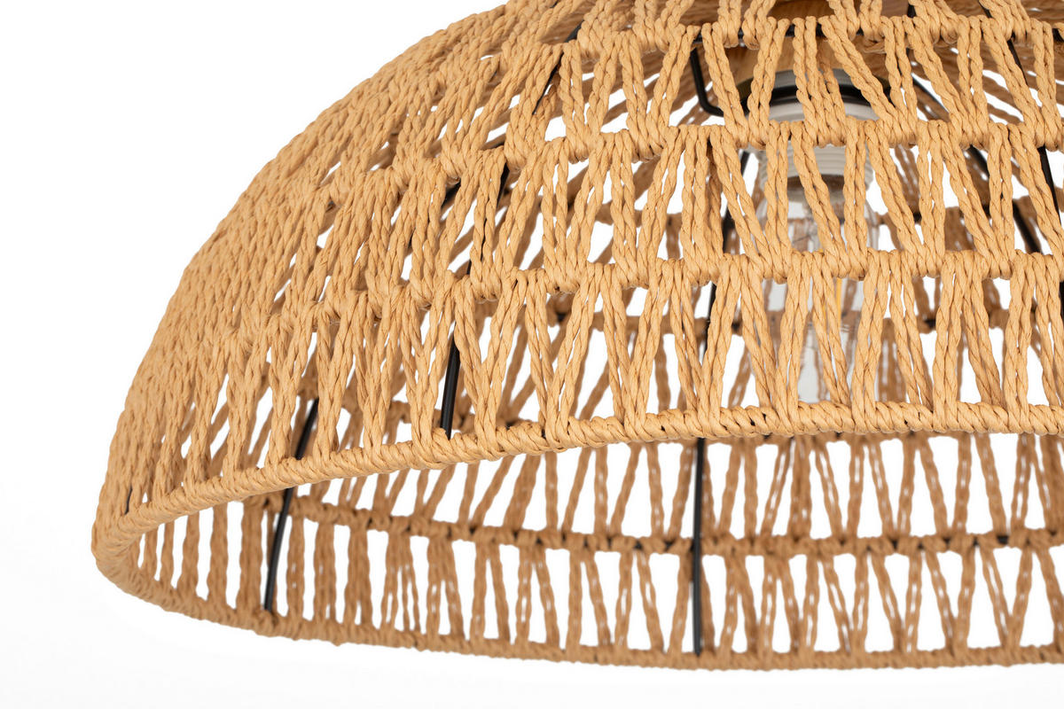 DECKENLEUCHTE 50/23 cm   - Hellbraun, Design, Papier/Metall (50/23cm) - Collet's Monde