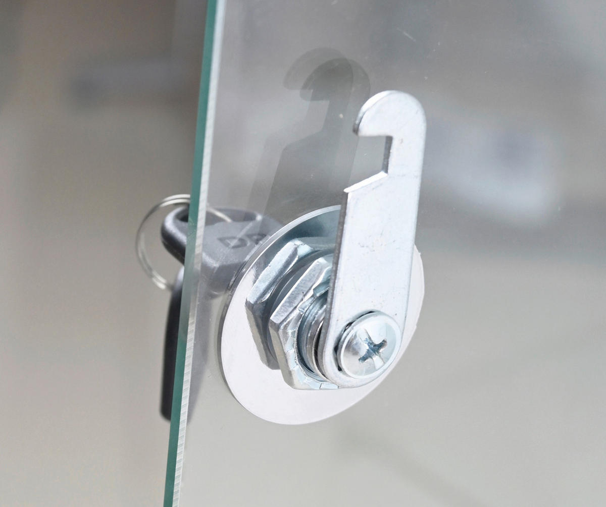 VITRINE in Kaschmir  - Kaschmir/Transparent, Basics, Glas/Metall (45/180/40cm) - Xora