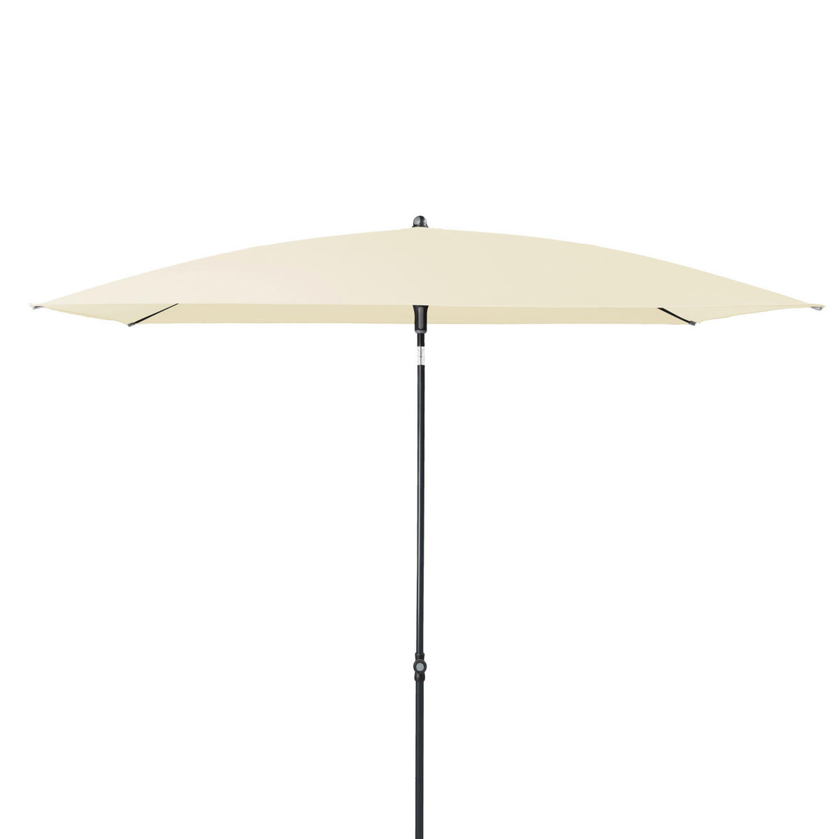 SONNENSCHIRM 230x190 cm Naturfarben  - Anthrazit/Naturfarben, Basics, Textil/Metall (230/190cm) - Doppler