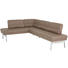 ECKBANK 233/163 cm in Beige - Beige/Alufarben, Design, Leder/Metall (233/163cm) - Joop! ECKBANK 233/163 cm in Beige - Beige/Alufarben, Design, Leder/Metall (233/163cm) - Joop!