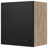 KÜCHENOBERSCHRANK 50/54,8/32 cm  in Schwarz, Eichefarben  - Eichefarben/Schwarz, KONVENTIONELL, Holzwerkstoff/Metall (50/54,8/32cm) - FlexWell
