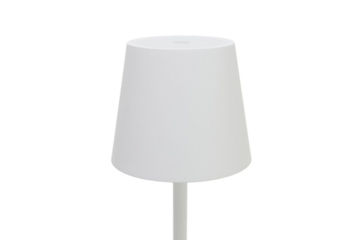 AKKU-TISCHLEUCHTE - Weiss, Design, Kunststoff/Metall (11,5/36cm) - Novel