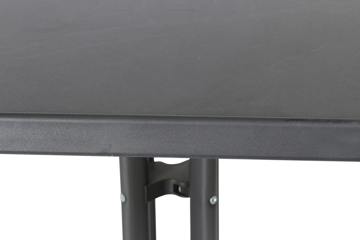 GARTENTISCH 70/70/72 cm Holzwerkstoff quadratisch  - Grau, MODERN, Holzwerkstoff/Metall (70/70/72cm) - Sieger