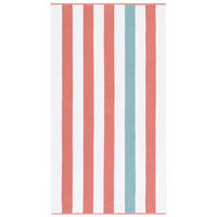 STRANDTUCH Rot, Weiß Hochglanz 90/180 cm  - Weiß Hochglanz/Rot, Basics, Textil (90/180cm)
