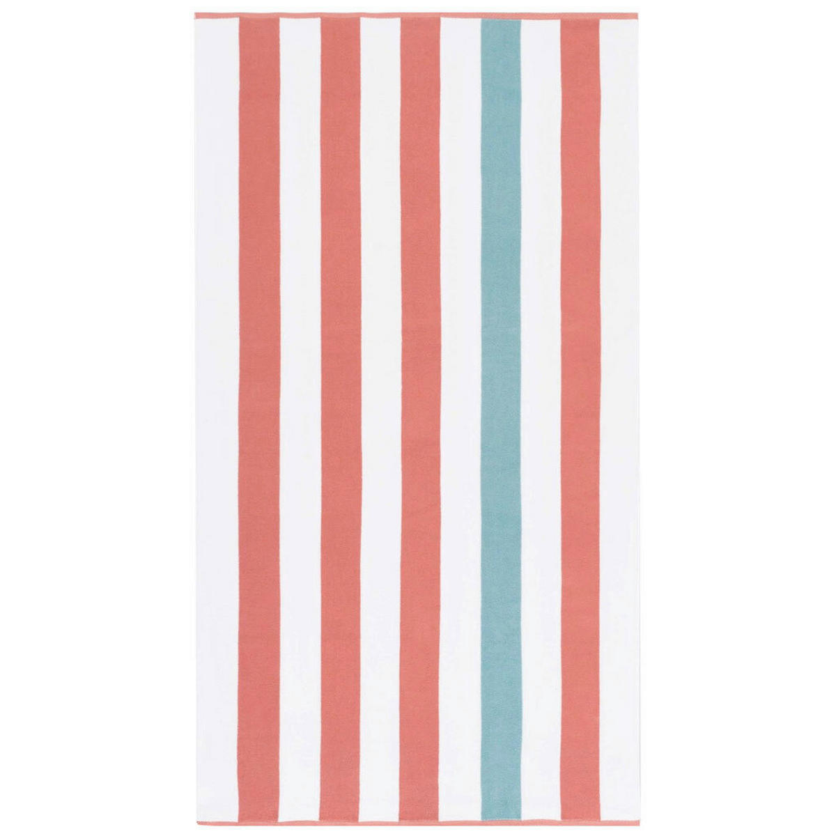 STRANDTUCH Rot, Weiß Hochglanz 90/180 cm  - Weiß Hochglanz/Rot, Basics, Textil (90/180cm)
