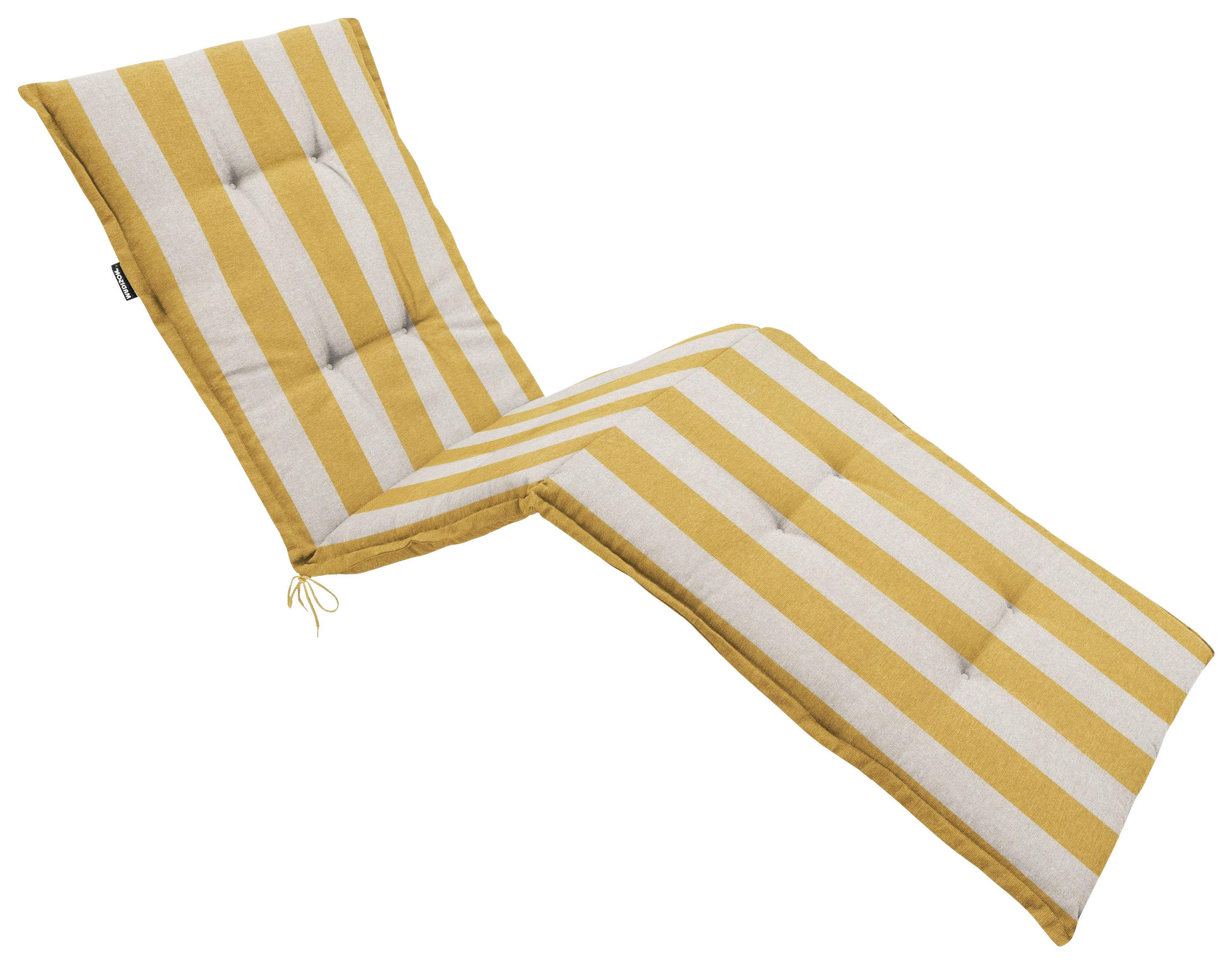 LIEGENAUFLAGE Streifen  - Gelb/Creme, Basics, Textil (200/6/65cm)