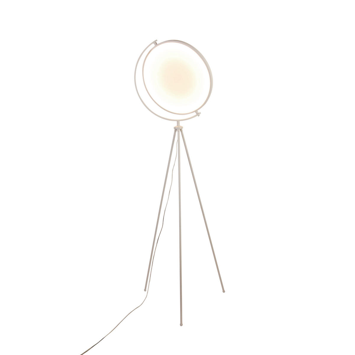 LED-STEHLEUCHTE 41/156 cm    - Weiß, Design, Kunststoff/Textil (41/156cm) - Näve