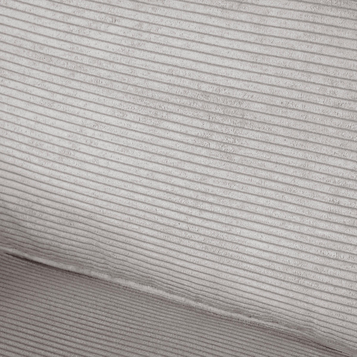 SCHLAFSOFA Cord Hellgrau  - Dunkelbraun/Hellgrau, Design, Holz/Textil (203/85/99cm) - MID.YOU