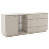 SIDEBOARD  in 192/81/44 cm  - Beige/Silberfarben, Design, Glas/Holzwerkstoff (192/81/44cm) - Livetastic