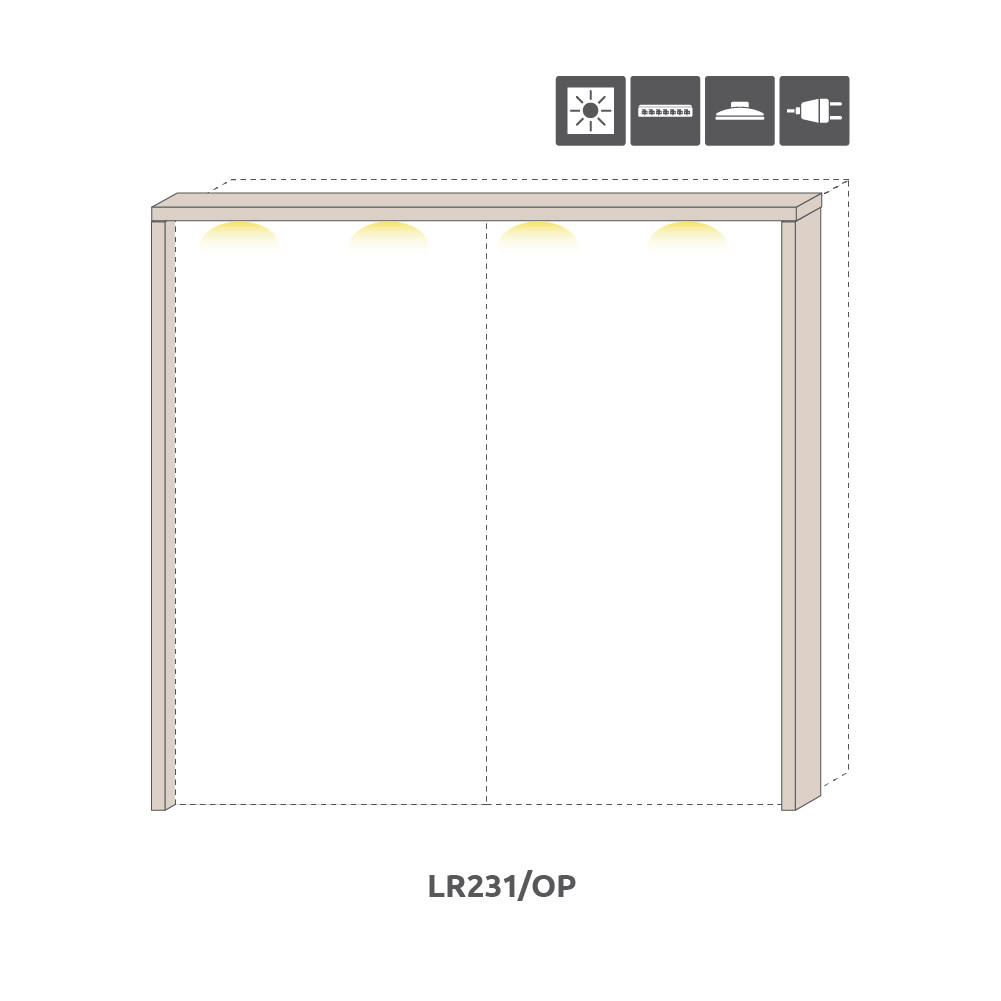 OKRASNI OKVIR - kašmir, Design, leseni material (2,5/228/17,5cm) - Hom`in