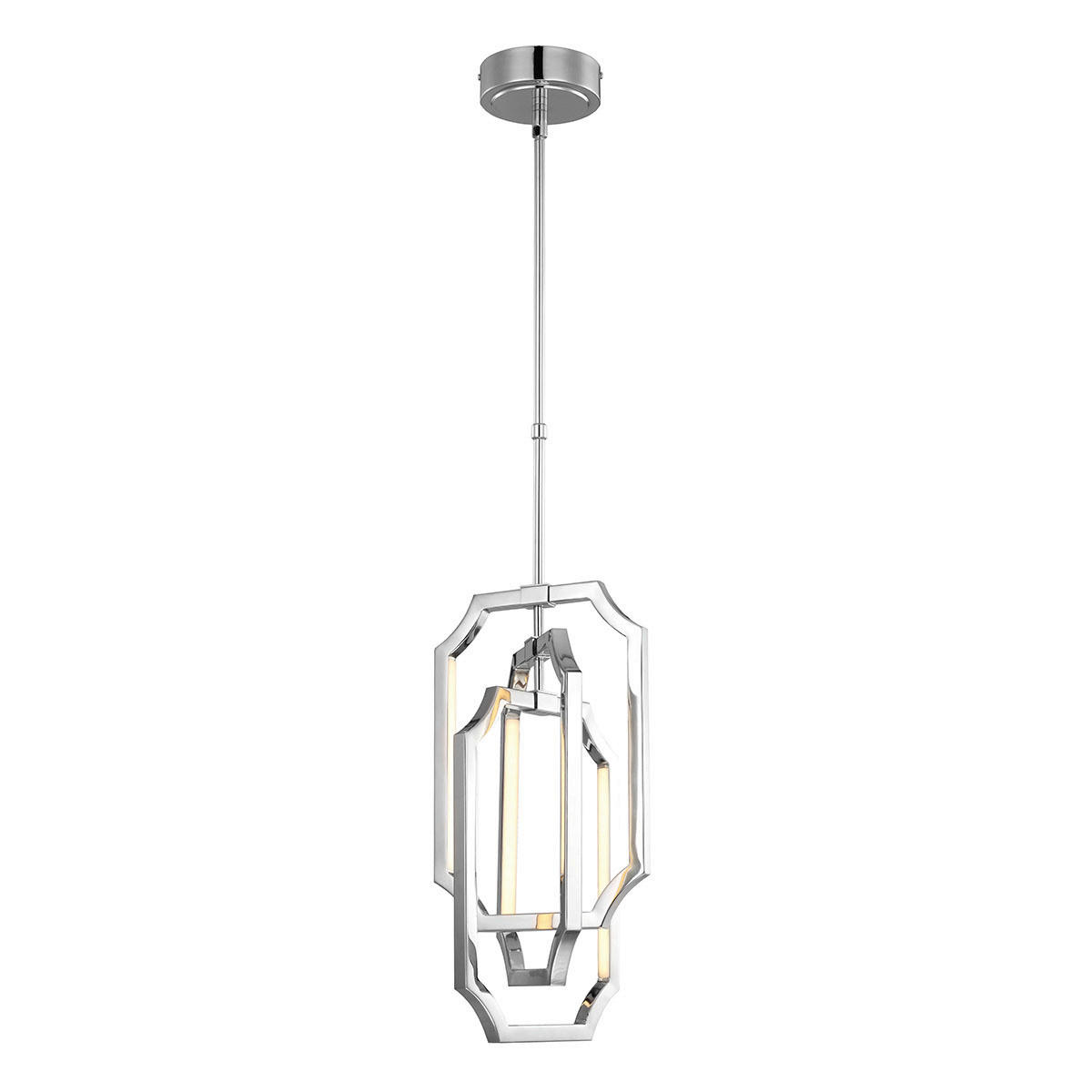 HÄNGELEUCHTE 25.7/69.5 cm    - Nickelfarben, Design, Metall (25.7/69.5cm) - Elstead Lighting