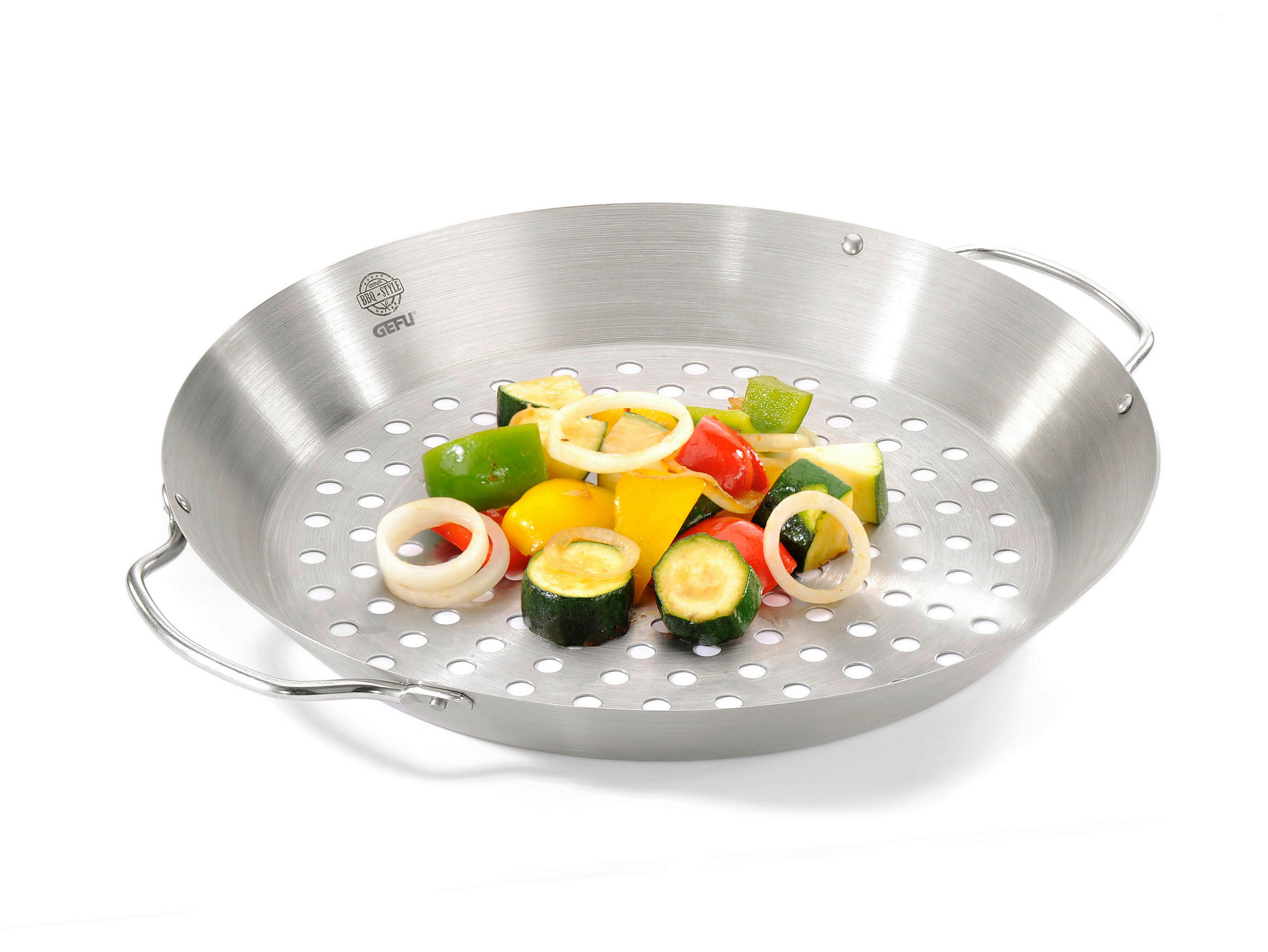 GRILLSCHALE - Edelstahlfarben, KONVENTIONELL, Metall (36/9,5cm) - Gefu