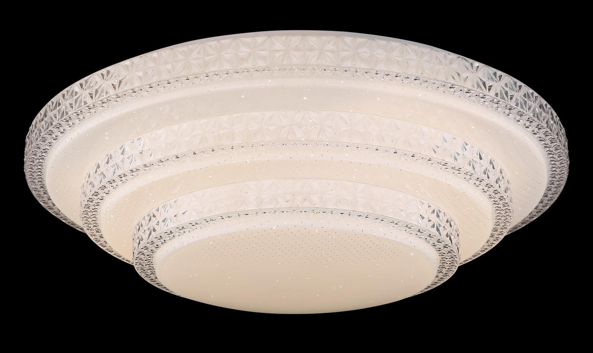 LED-DECKENLEUCHTE  Smart 49,5/12,7 cm   - Weiß, LIFESTYLE, Kunststoff/Metall (49,5/12,7cm) - Globo