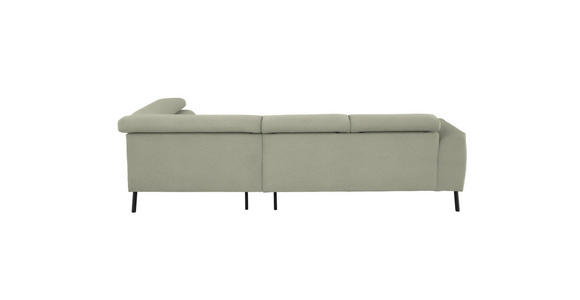 ECKSOFA  in Chenille Creme  280/205 cm  - Creme/Schwarz, Design, Textil/Metall (280/205cm) - Xora