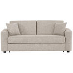 SCHLAFSOFA Webstoff Sandfarben  - Sandfarben/Schwarz, Design, Kunststoff/Textil (205/83/100cm) - Xora