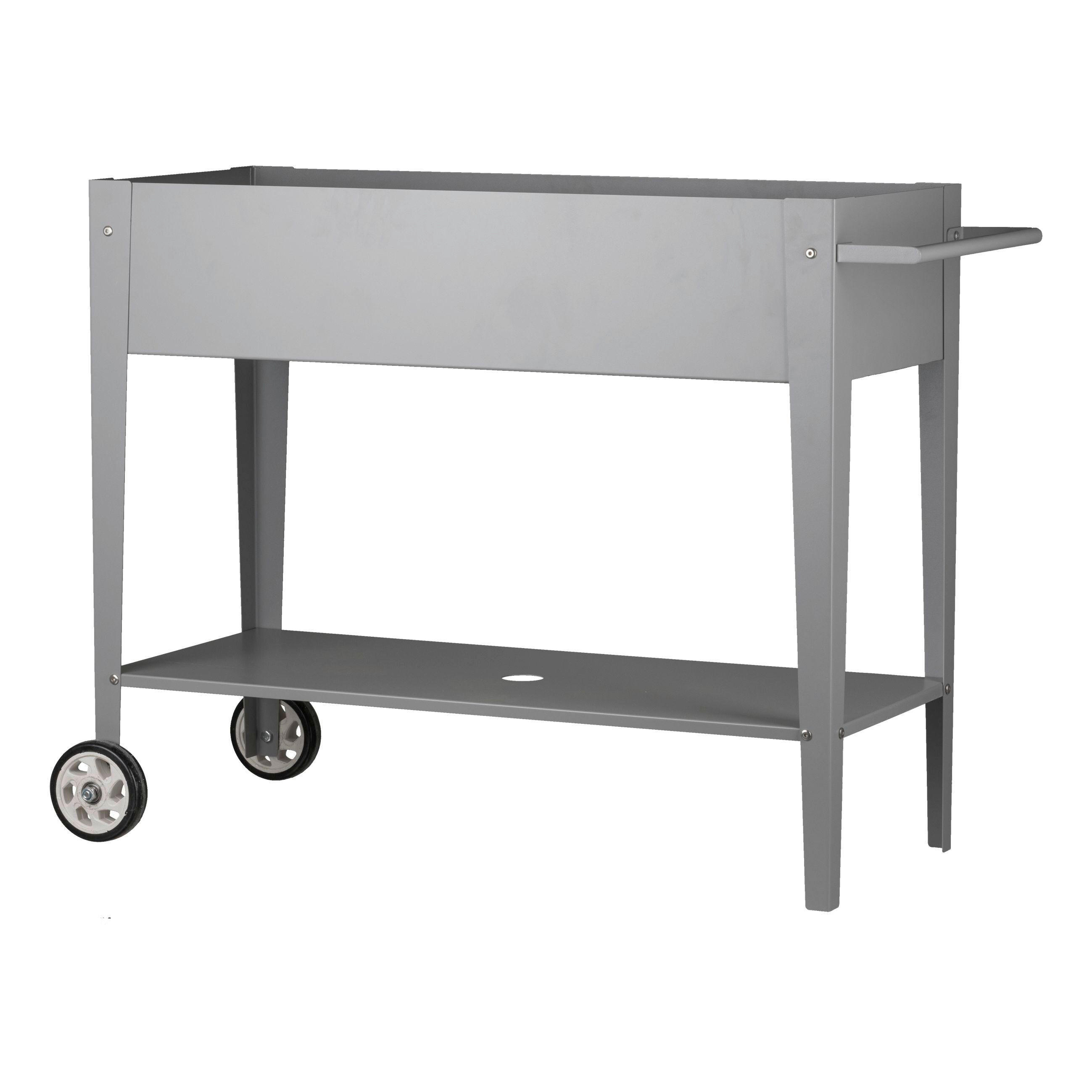 DEKOWAGEN  - Grau, Basics, Metall (103/80/40cm)