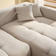 ECKSOFA in Chenille Hellgrau  - Hellgrau/Schwarz, MODERN, Kunststoff/Textil (276/172cm) - Hom`in