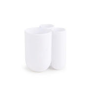 DRŽALO ZA ZOBNE ŠČETKE - bela, Konvencionalno, umetna masa (9,5/8,2/10,2cm) - Umbra