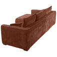 ECKSOFA Bronzefarben Cord  - Schwarz/Bronzefarben, MODERN, Holz/Textil (208/322cm) - Carryhome