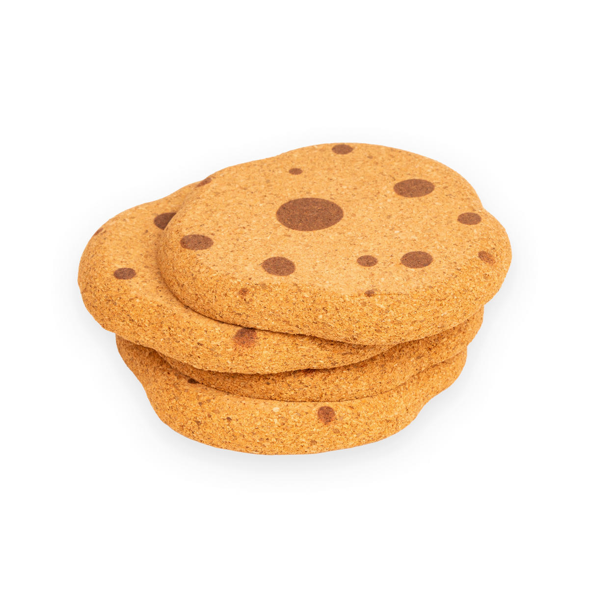 SET PODSTAVKOV ZA KOZARCE - peščene barve, Basics, umetna masa/les (15/10/2cm) - Kikkerland