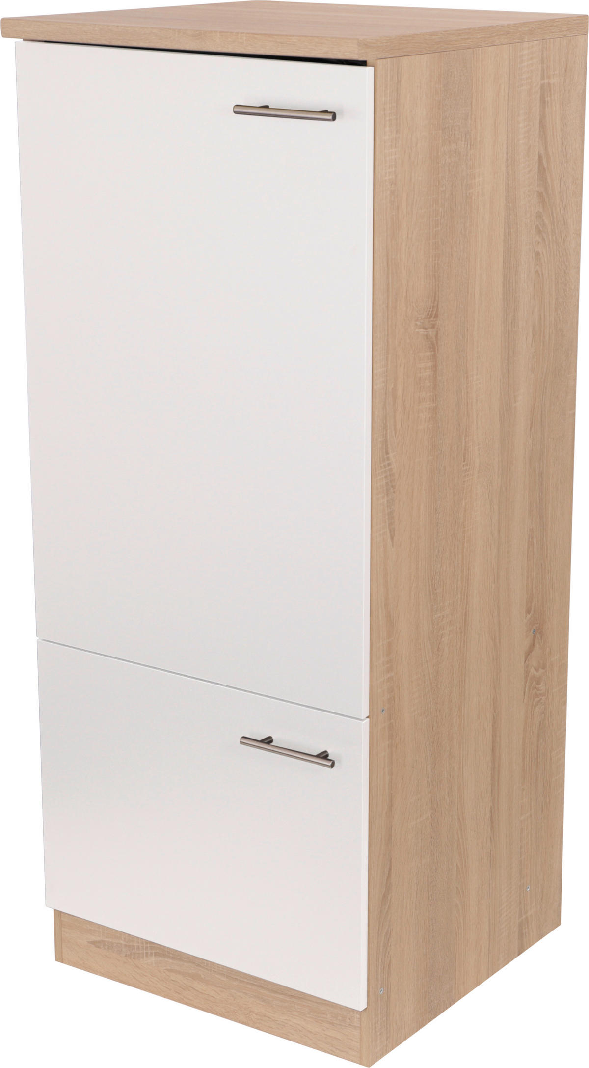 SKÅP FÖR VITVAROR 60/144,8/60 cm  i vit, ekfärgad  - vit/silver, Basics, metall/trämaterial (60/144,8/60cm) - Respekta