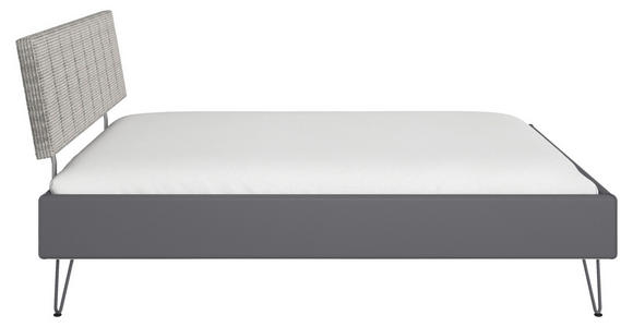 BETT 160/200 cm  in Grau  - Grau, Design, Holzwerkstoff/Textil (160/200cm) - Carryhome