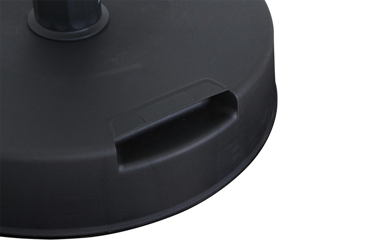 SONNENSCHIRMSTÄNDER Anthrazit  - Anthrazit, KONVENTIONELL, Kunststoff/Stein (40/9/40cm) - Siena Garden