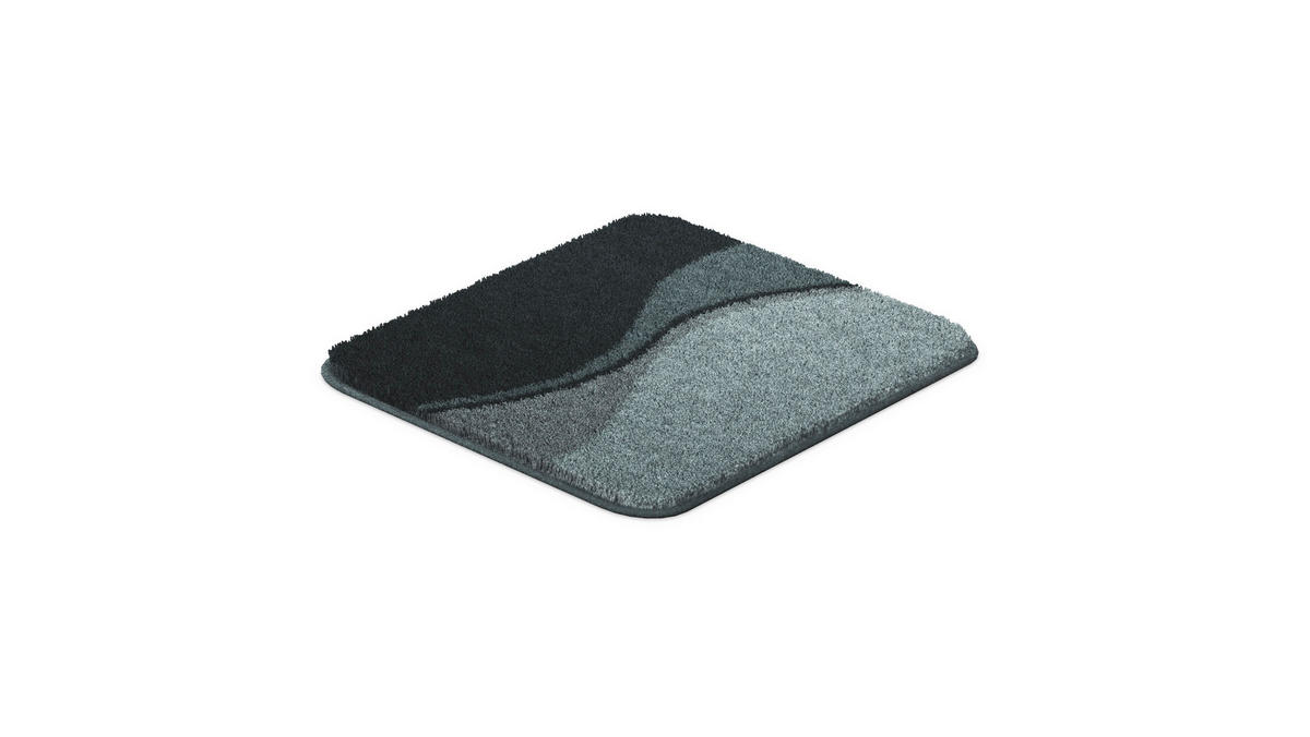 BIDET-VORLEGER Anthrazit 40/50 cm  - Anthrazit, Basics, Kunststoff/Textil (40/50cm) - Grund