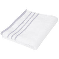 RUČNÍK, 50/90 cm, bílá, světle šedá - bílá/světle šedá, Konvenční, textil (50/90cm) - Esposa