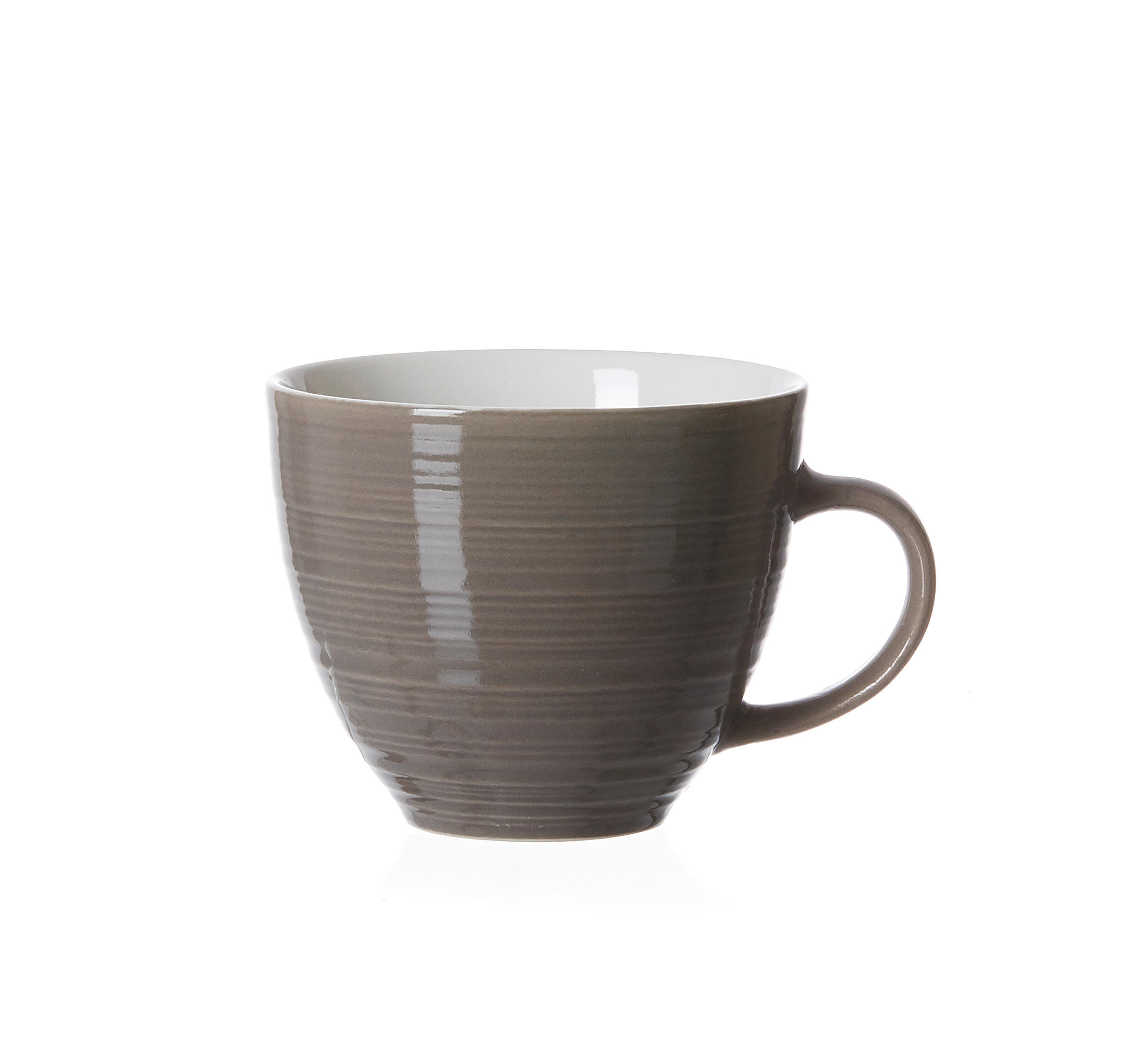 KAFFEETASSE Suomi 230 ml  - Taupe/Weiß, Keramik (0,23l) - Ritzenhoff Breker