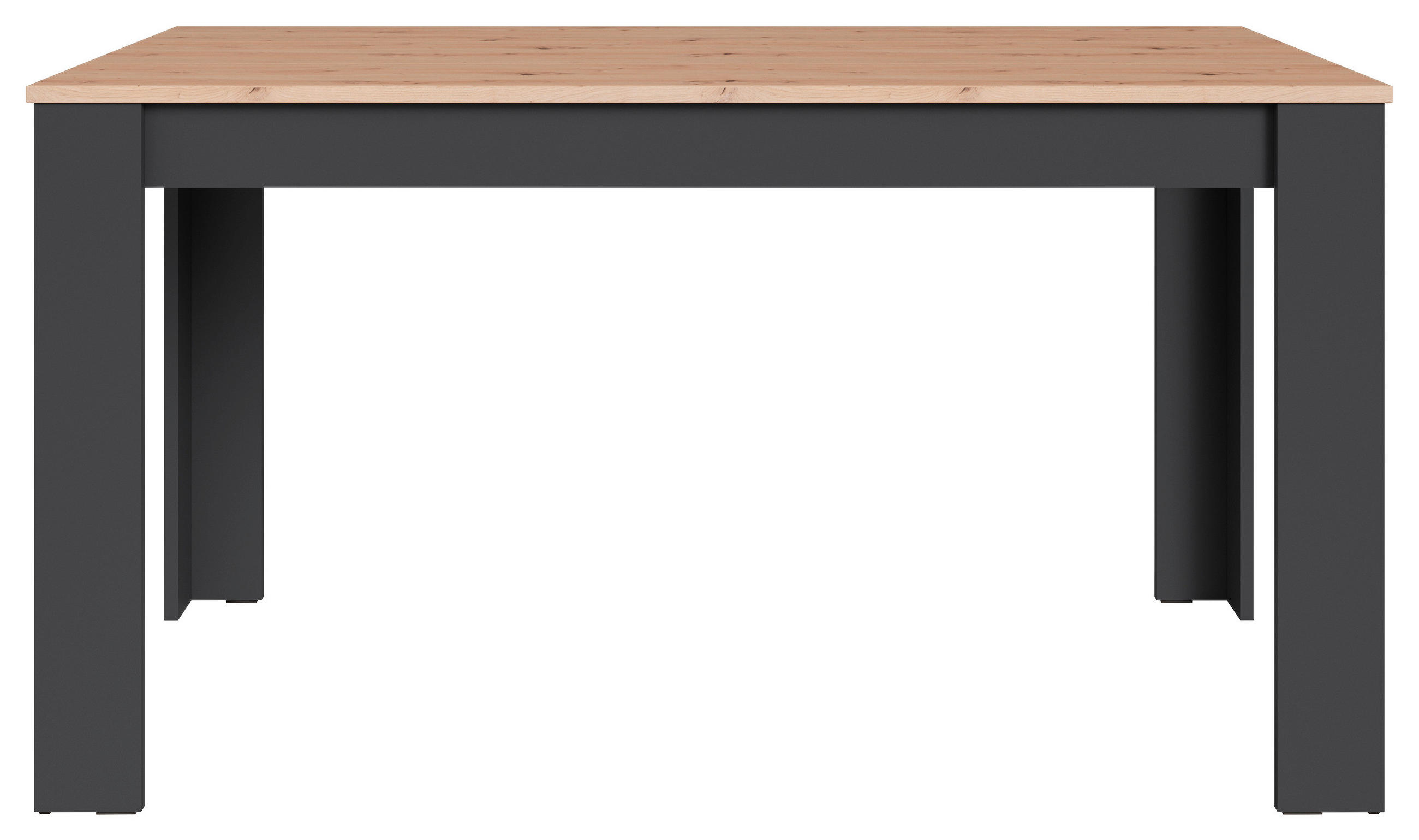 ESSTISCH 140/80/75 cm Nachbildung  Holzwerkstoff rechteckig Anthrazit, Eiche Artisan  - Anthrazit/Eiche Artisan, LIFESTYLE, Holzwerkstoff (140/80/75cm) - MID.YOU