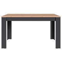 ESSTISCH 140/80/75 cm Nachbildung  Holzwerkstoff rechteckig Anthrazit, Eiche Artisan  - Anthrazit/Eiche Artisan, LIFESTYLE, Holzwerkstoff (140/80/75cm) - MID.YOU