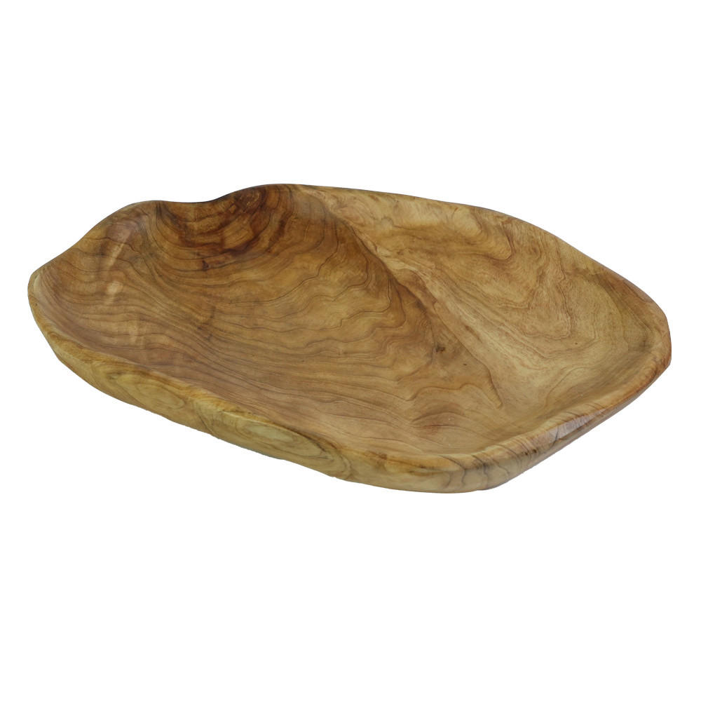 Ambia Home Dekoschale Hellbraun 23x5.5x31 cm