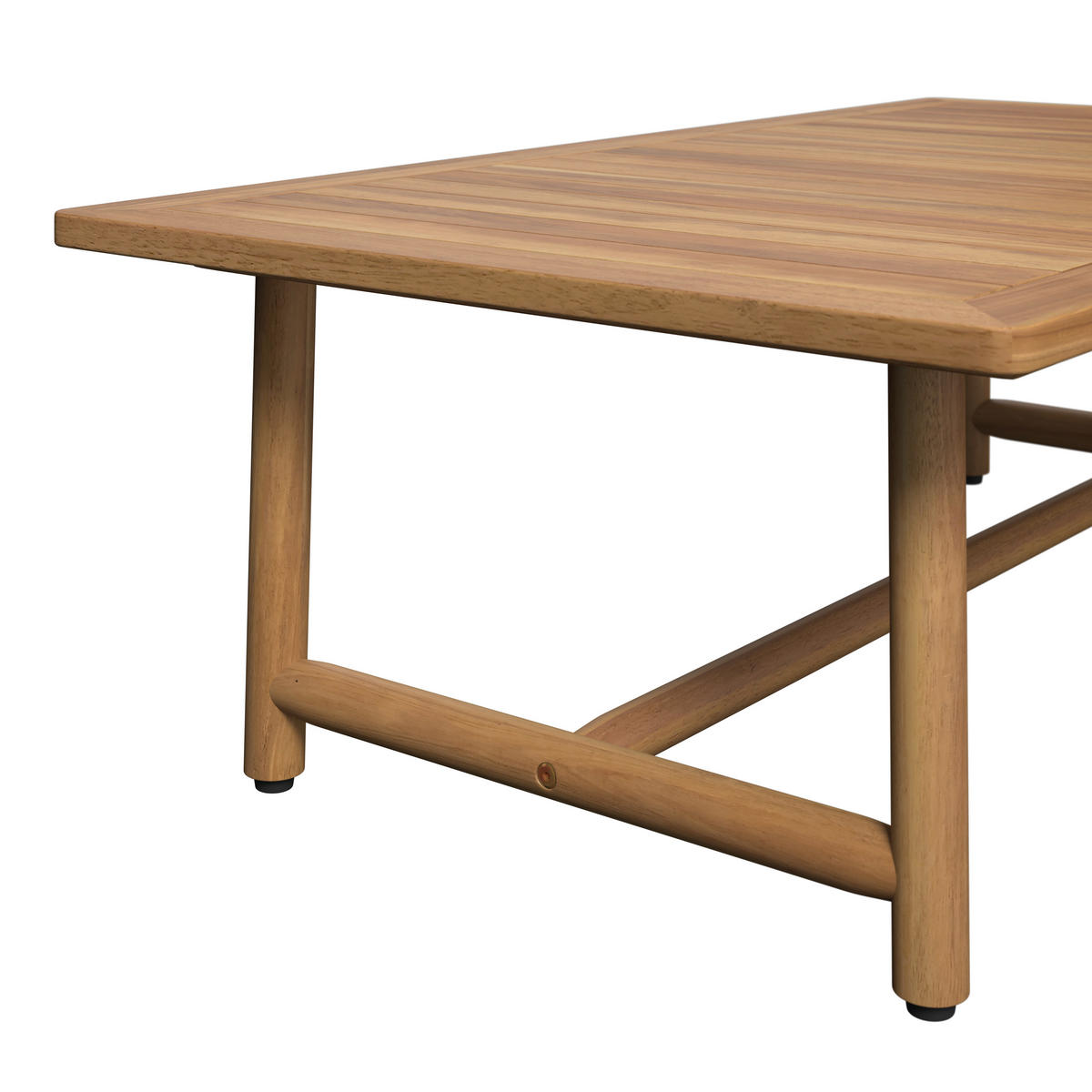 GARTENSET 4-teilig Webstoff Akaziemassiv 4-teilig  - Beige/Akaziefarben, Design, Holz/Textil (81/71/84cm) - Ambia Garden