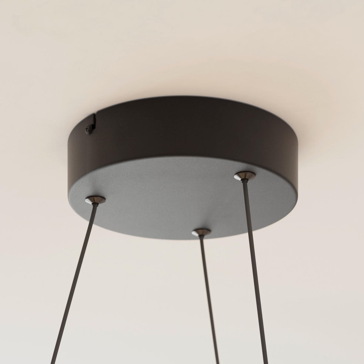 LED-HÄNGELEUCHTE Turn 50/150 cm  - Schwarz/Weiß, Design, Kunststoff/Metall (50/150cm) - Novel
