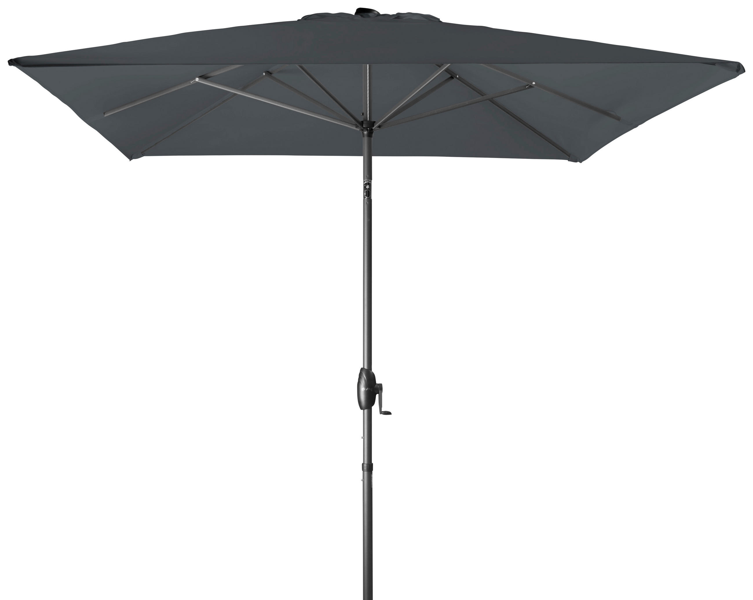 SONNENSCHIRM 250x200 cm Anthrazit  - Anthrazit, Design, Textil/Metall (250/200cm) - Doppler