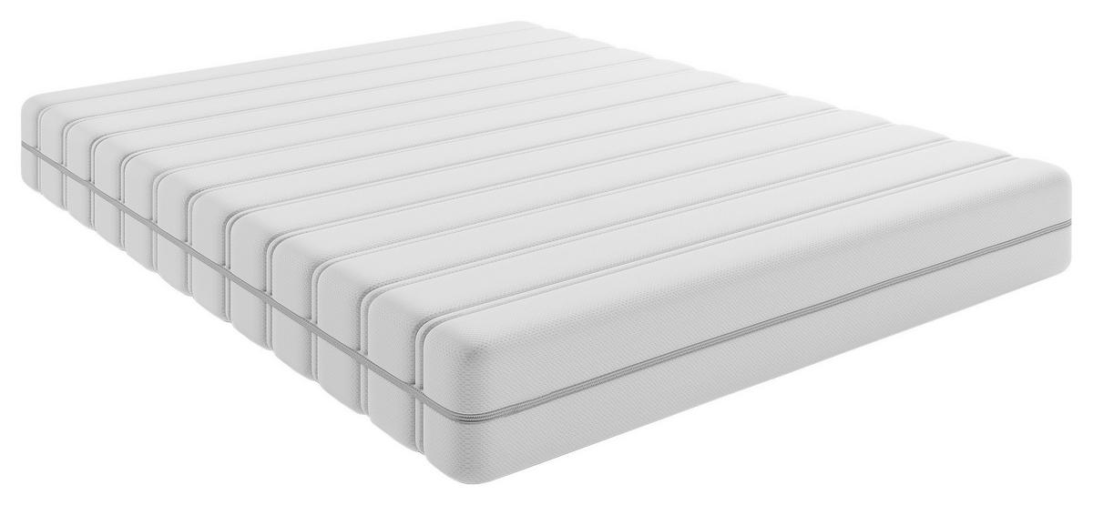 TASCHENFEDERKERNMATRATZE Slow H3/H4 160/200 cm Höhe ca. 18 cm  H3 + H4 = fest + sehr fest  - Weiss, Basics, Textil (160/200cm) - Livetastic