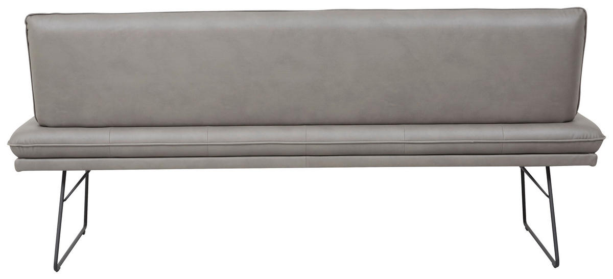 SITZBANK in Holz, Metall, Textil, Holzwerkstoff Anthrazit, Schwarz  - Anthrazit/Schwarz, Design, Holz/Holzwerkstoff (195/87/65cm) - Dieter Knoll