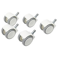 DREHSTUHLROLLE  in  - Weiss/Grau, Basics, Kunststoff (4,5/8/5cm) - Topstar